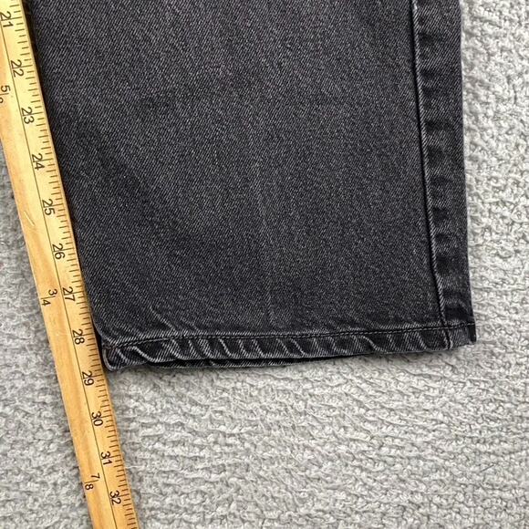 VTG Levi's 505 Regular Straight Fit Jeans Men's 40x30 Black Denim - Picture 6 of 14
